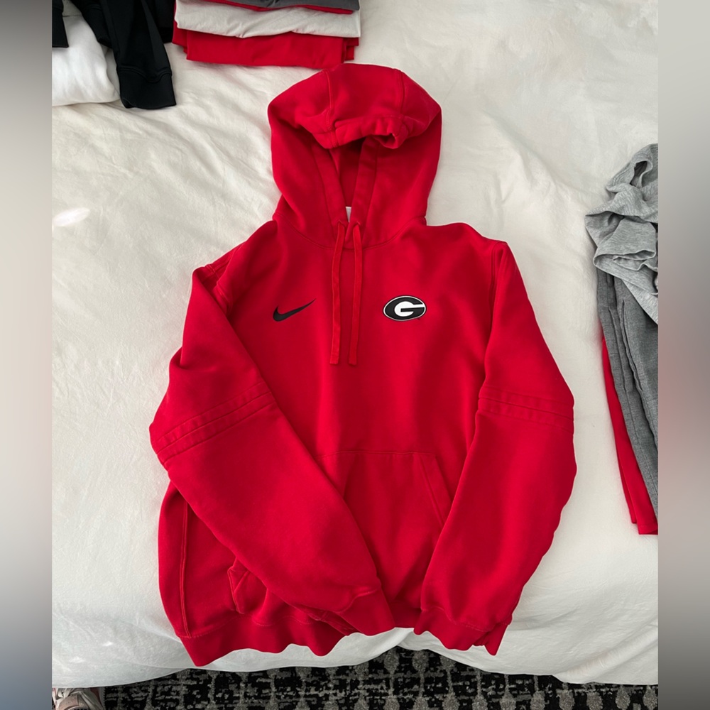 Red Nike Georgia Hoodie
